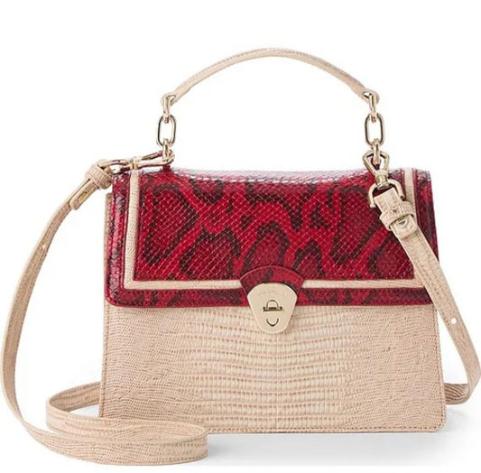 Small Brahmin Braga Satchel Bag